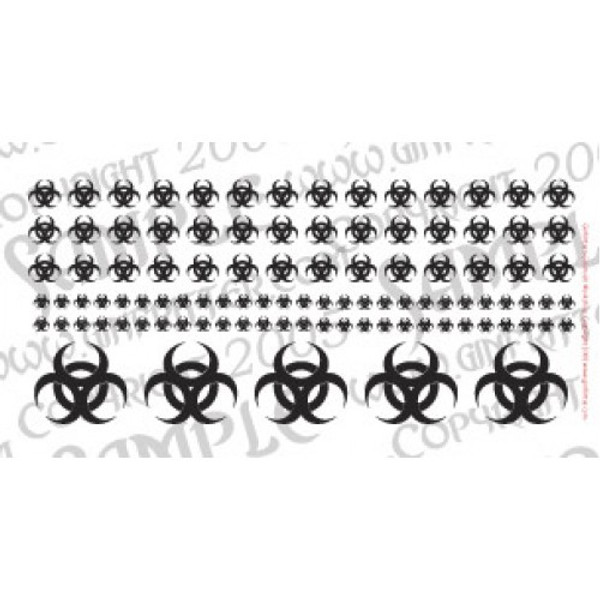 Biohazard Symbol in black