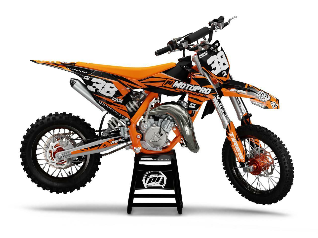 2018-2022 KTM 85SX カスタム デカール グラフィック キット C1 Orange camo