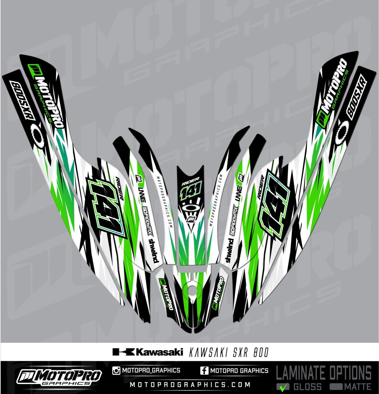 Kawasaki SXR 800 - loop series - MotoPro Graphics
