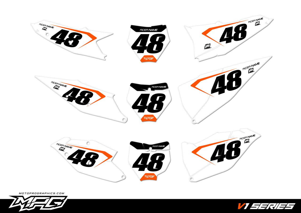 KTM SX-F & SX Number Plates V1 | Motopro Graphics