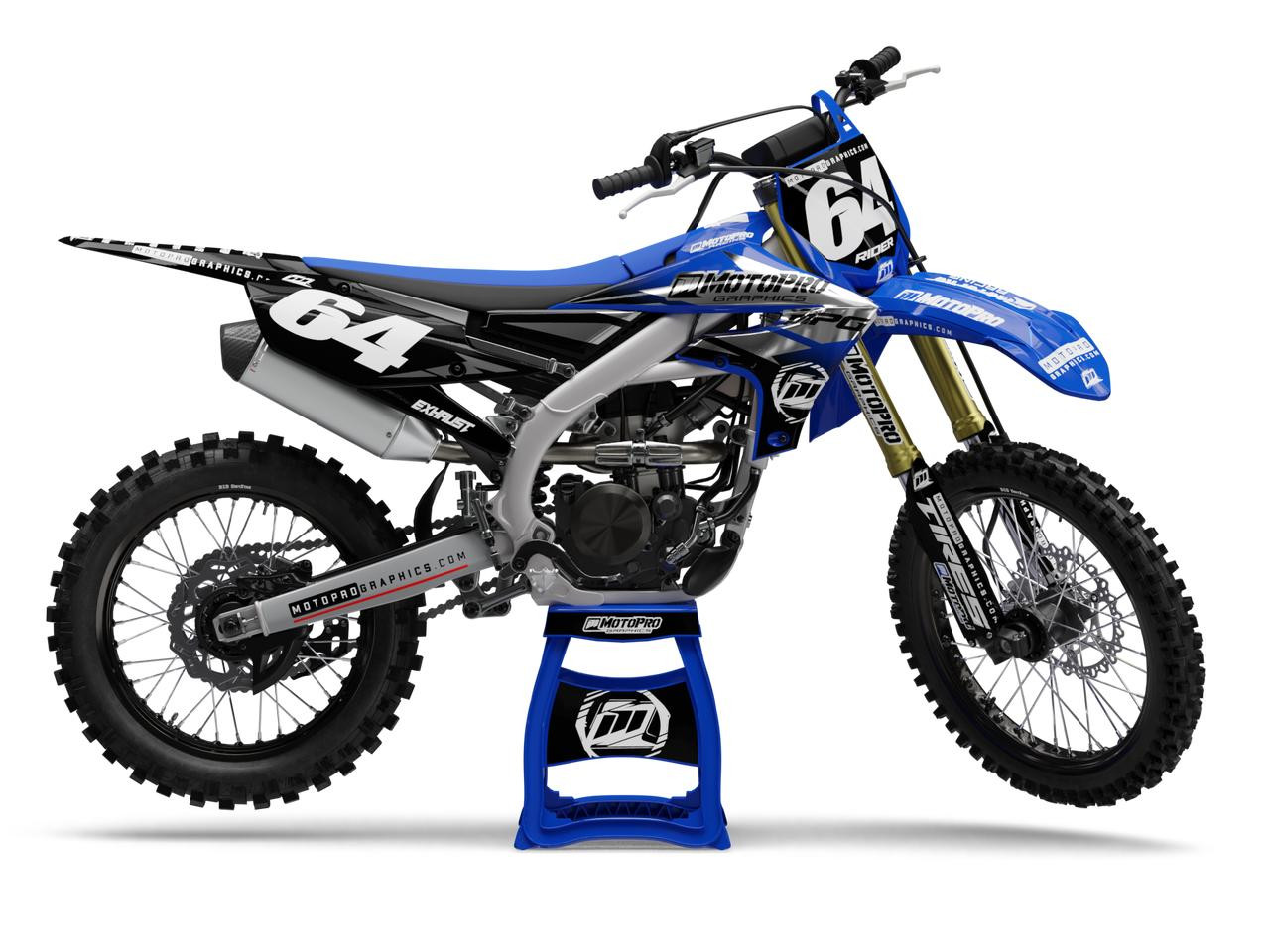 Yamaha Dirt Bike Champion Chrome Graphics - MotoPro Graphics