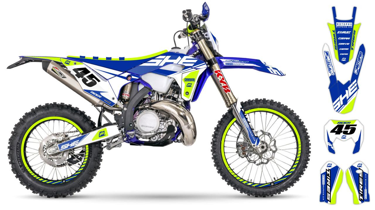 Custom Sherco Dirt Bike SHERC Series Graphics - FREE SHIPPING