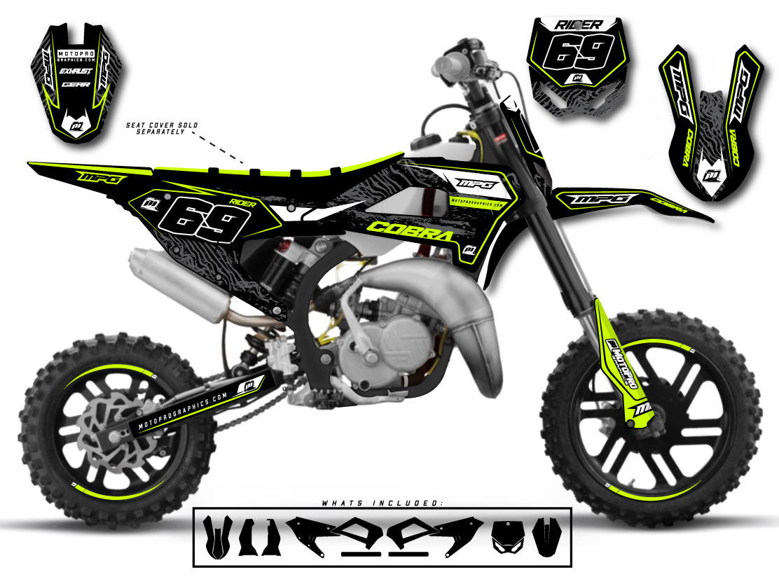 Custom Cobra Dirt Bike ZION Graphics Set - MotoPro Graphics
