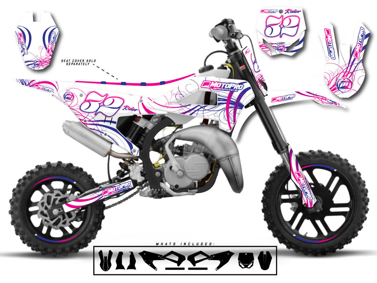 marque generique - Dirt Bike Décoration 144pcs Universel Motocross