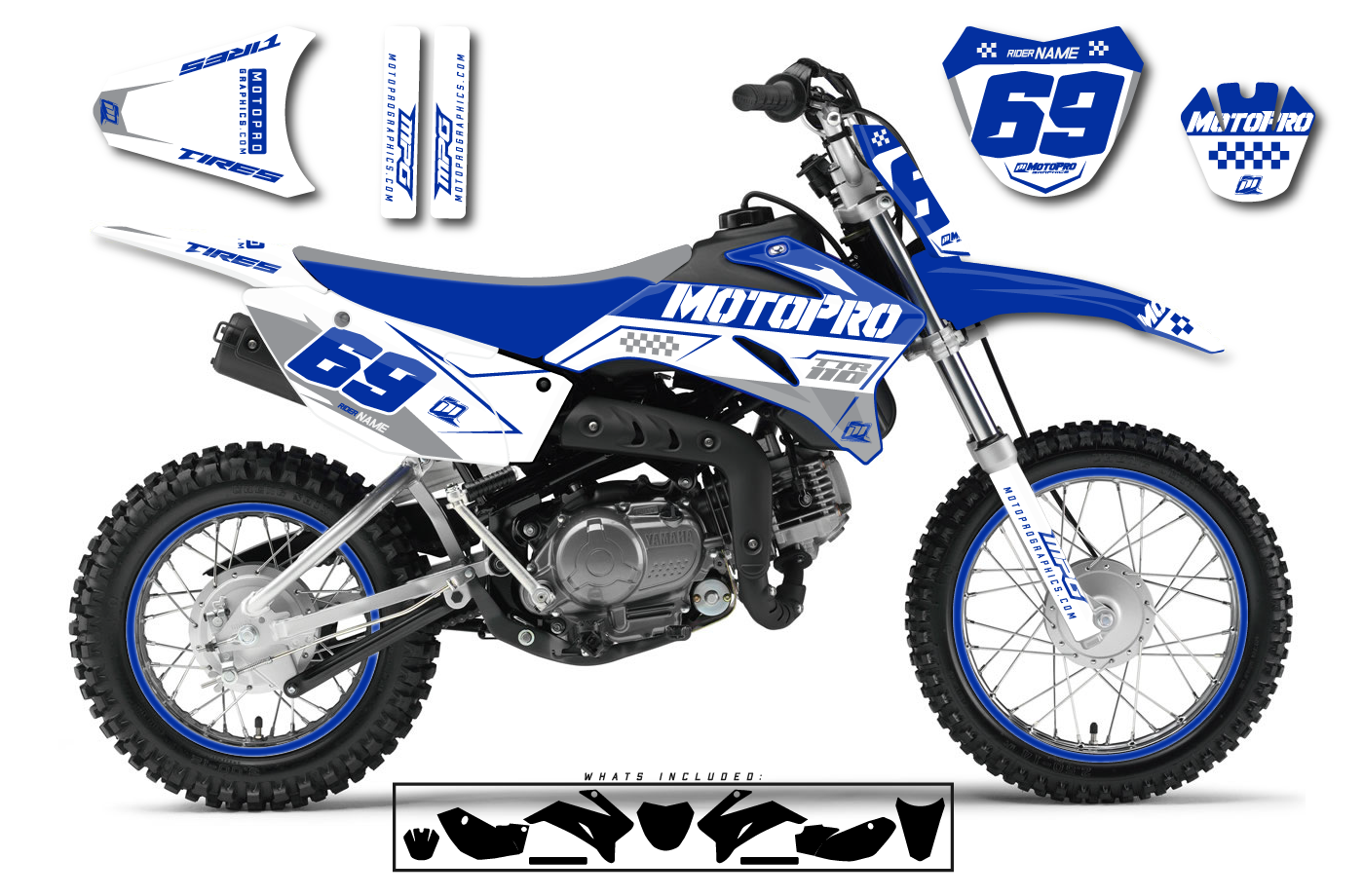 Dirt Bike - Full Graphics Sets - Yamaha - MotoPro Graphics