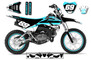 MotoPro Graphics Custom Yamaha TTR110 Pit Bike MOTORHEAD CYAN Series Graphics - FREE SHIPPING