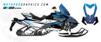 MotoPro Graphics Ski-Doo MXZ E-TEC Snowmobile Full Sled Graphics Wrap - WERTEX WHITE
