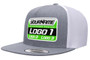 FlexFit Custom Motocross Hat Heather Grey/White Trucker Snapback 