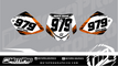 MotoPro Graphics KTM 50 SX Dirt Bike Number Plates Background Set V1 - 2002 2003 2004 2005 2006 2007 2008