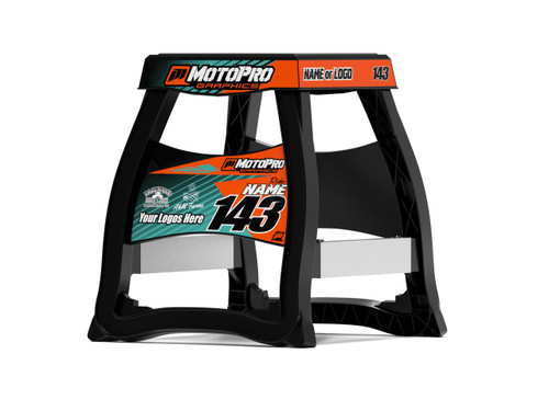 Matrix M64 Bike Stand with Custom MATRIX Orange Teal Graphics