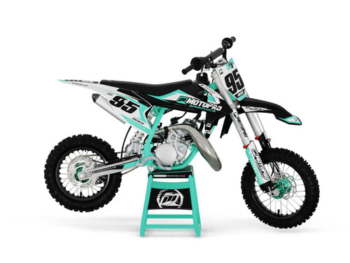 MotoPro Graphics Custom KTM 50 SX / Mini Dirt Bike ACE AQUA Series Graphics Set - FREE SHIPPING