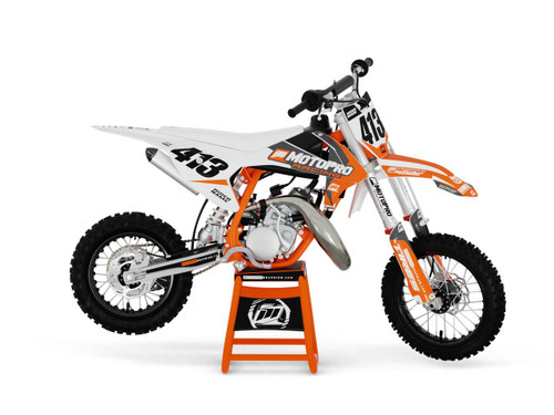 MotoPro Graphics Custom KTM 50 SX / Mini Dirt Bike GAMMA GREY Series Graphics Set - FREE SHIPPING