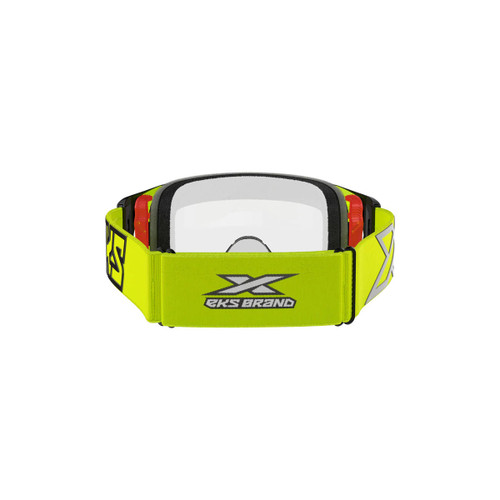 EKS Brand Lucid Race Face Goggle Flo Yellow - Clear Lens 