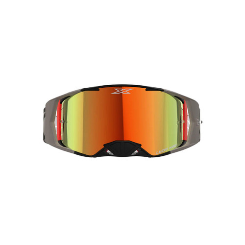 EKS Brand Lucid Goggle Black And Tan - Red Mirror Lens 
