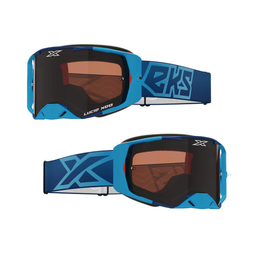 EKS Brand Lucid Goggle Blue - Auburn Afterburner Lens 