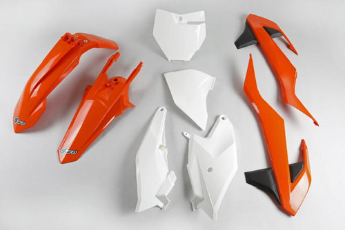 UFO 2018 -2023 KTM 85SX Full plastics kit - White/Orange/Black 