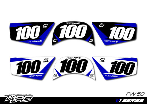 MotoPro Graphics PW 50 Number Plates Set V1 