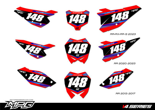 MotoPro Graphics Beta Number Plates Set V4 