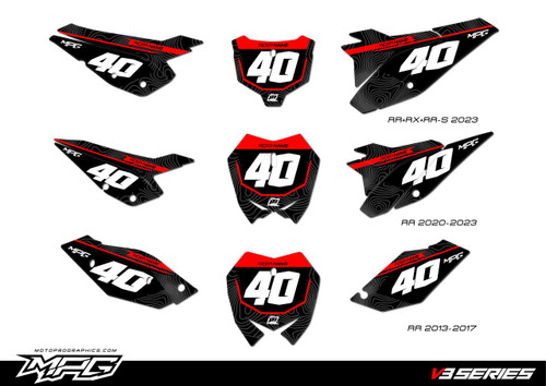 MotoPro Graphics Beta Number Plates Set V3 