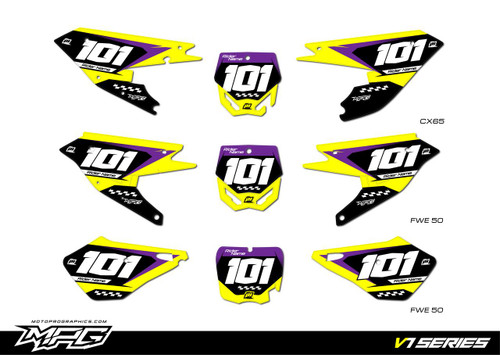 MotoPro Graphics Cobra Number Plates Set V7 