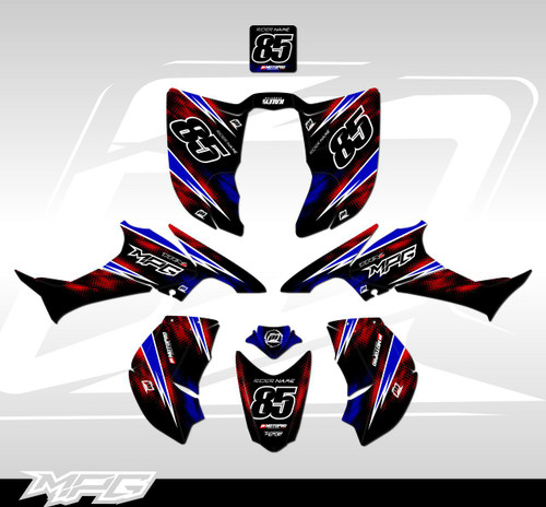 MotoPro Graphics Custom Honda TRX 90 Graphics NRGY Series Graphics Kit 
