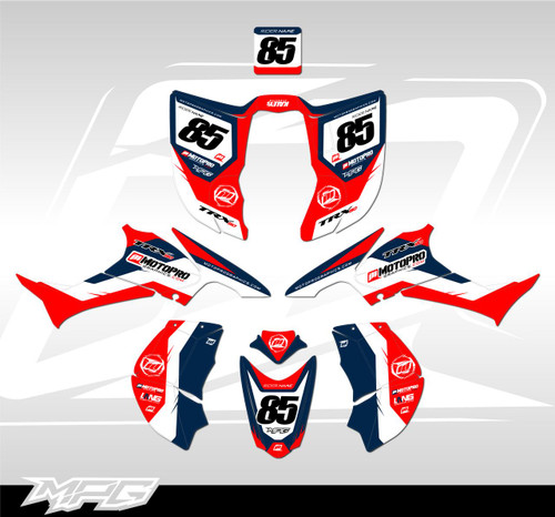MotoPro Graphics Custom Honda TRX 90 Graphics Trophy Series Graphics Kit 