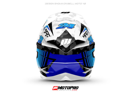 MotoPro Graphics D1 Custom Helmet Wrap 