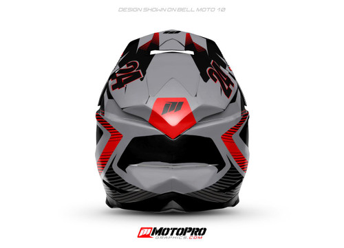 MotoPro Graphics D2 Custom Helmet Wrap 