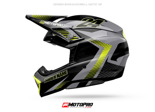 MotoPro Graphics D2 Custom Helmet Wrap 