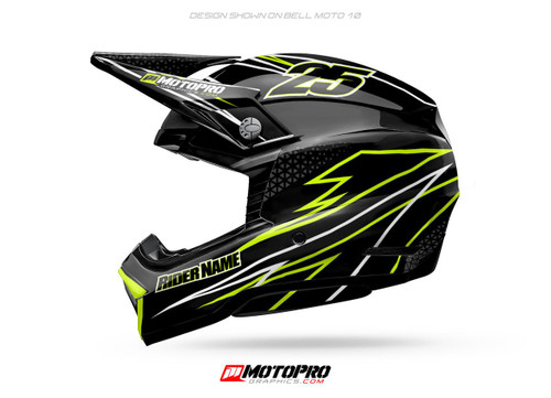 MotoPro Graphics D4 Custom Helmet Wrap 