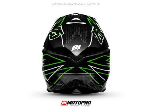 MotoPro Graphics D4 Custom Helmet Wrap 