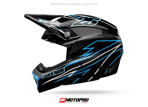 MotoPro Graphics D4 Custom Helmet Wrap 