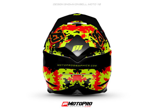 MotoPro Graphics D6 Custom Helmet Wrap 