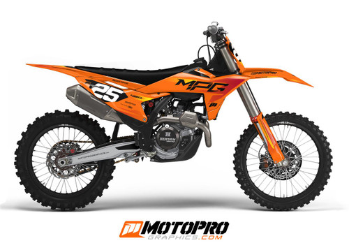MotoPro Graphics Custom 125sx-450sxf Dirt Bike Altered25 Series Graphics Kit 