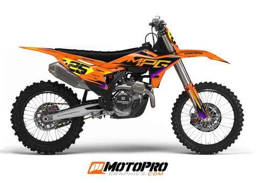 MotoPro Graphics Custom 125sx-450sxf Dirt Bike Altered26 Series Graphics Kit 