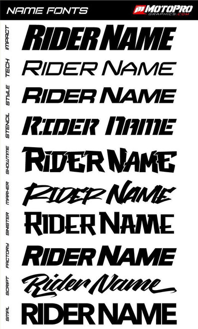 MotoPro Graphics Custom 125sx-450sxf Dirt Bike Altered26 Series Graphics Kit 