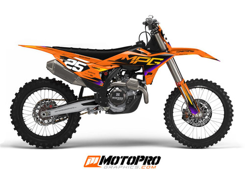 MotoPro Graphics Custom 125sx-450sxf Dirt Bike Altered26 Series Graphics Kit 