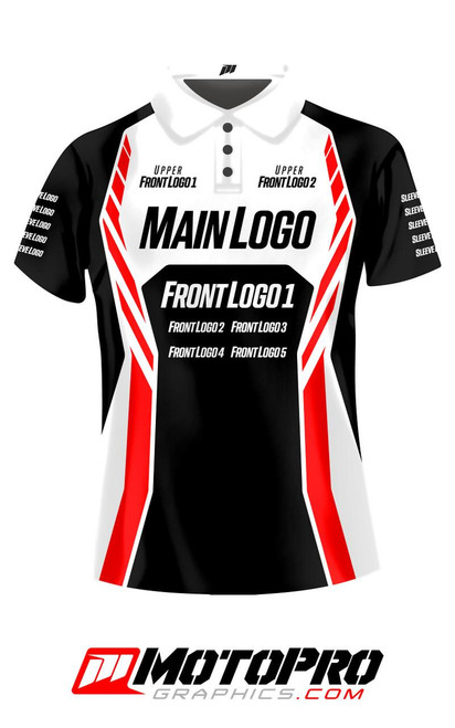 MotoPro Racing Custom Pit Shirt - Style 6  MotoPro Racing Custom Pit Shirt - Style 6