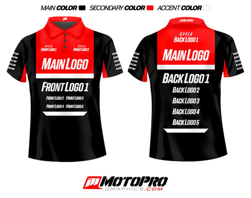 MotoPro Racing Custom Pit Shirt - Style 8 