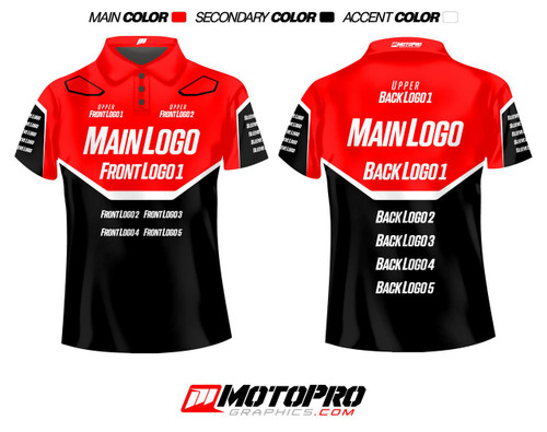 MotoPro Racing Custom Pit Shirt - Style 9 