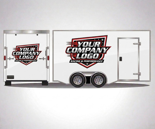 MotoPro Graphics Custom Your Company Logo Trailer Decal Set 