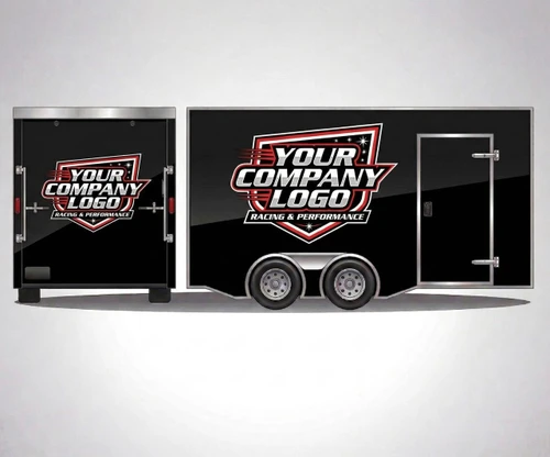 MotoPro Graphics Custom Your Company Logo Trailer Decal Set 