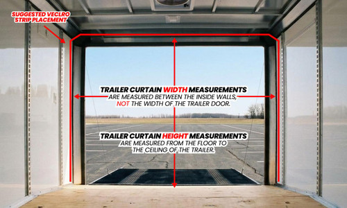 MotoPro Graphics Custom Enclosed Trailer Zip-Up Pit Banner & Privacy Screen 