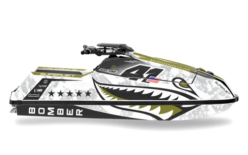 MotoPro Graphics Yamaha superjet - Bomber Series Olive 