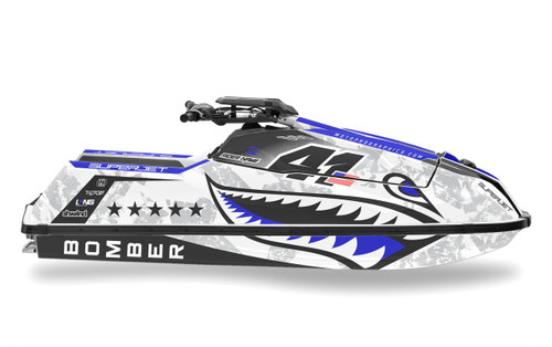 MotoPro Graphics Yamaha superjet - Bomber Series Blue 