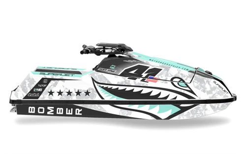 MotoPro Graphics Yamaha superjet - Bomber Series Teal 