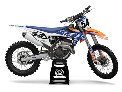 MotoPro Graphics KTM Dirt Bike Genesis Blue White Graphics