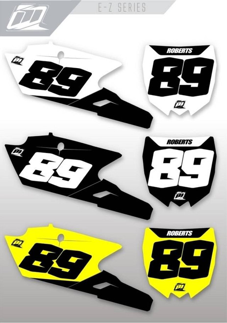 MotoPro Graphics Yamaha Youth Bike E-Z Series Number Plate Backgrounds