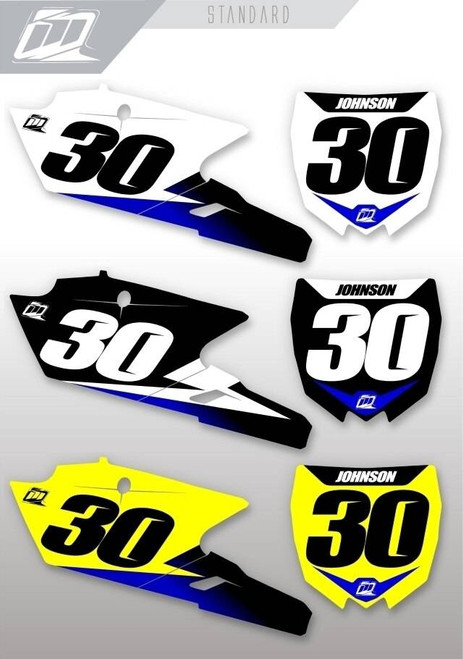 MotoPro Graphics Yamaha Youth Bike Standard Series Number Plate Backgrounds