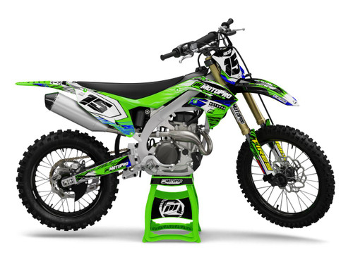 MotoPro Graphics Kawasaki Dirt Bike Assault Series Graphics
